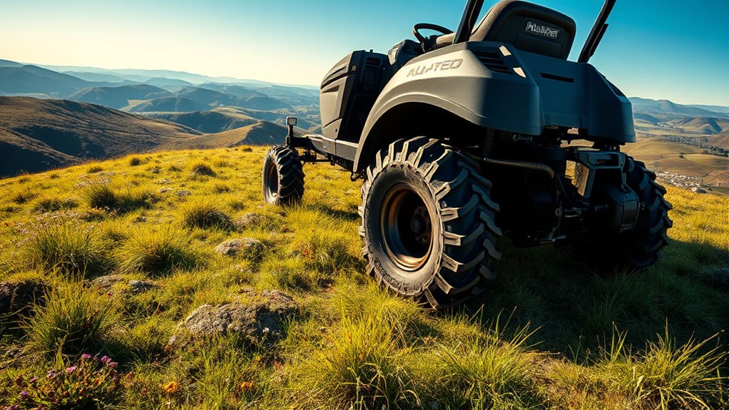 mower features for rugged terrain