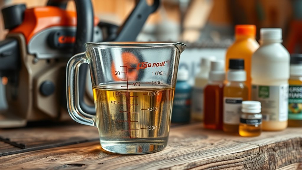 optimal chainsaw fuel guidelines