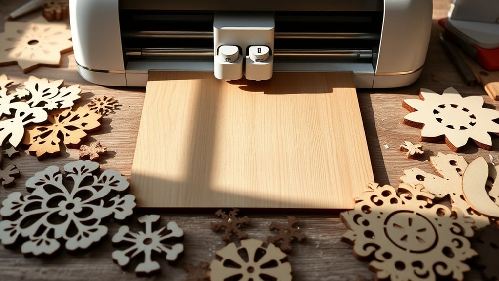optimal cricut wood cutting
