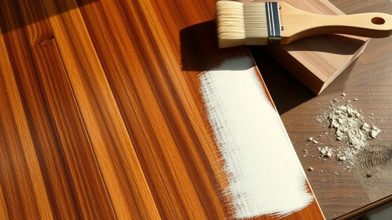 painting over stained wood