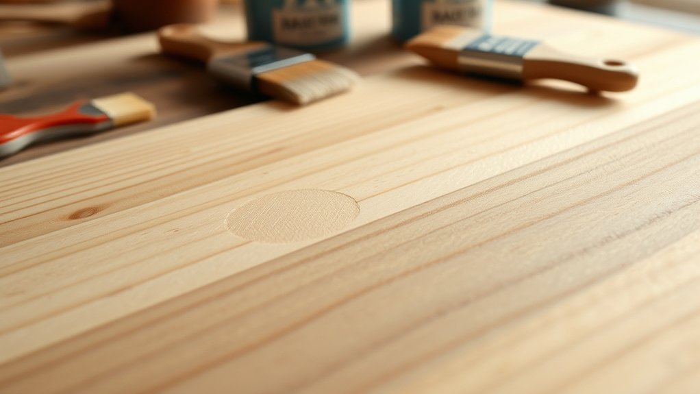 painting over wood filler