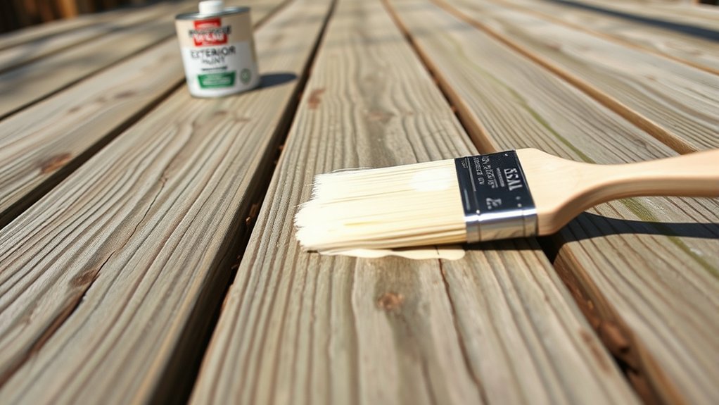 painting pressure treated wood