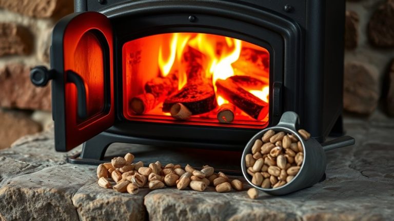 pellets in wood stove