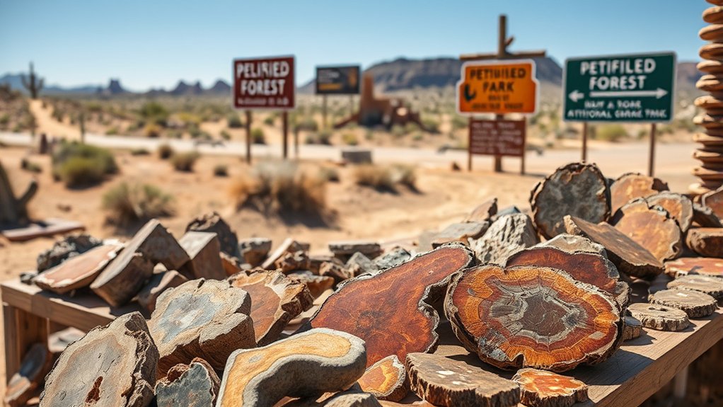 petrified wood collection spots
