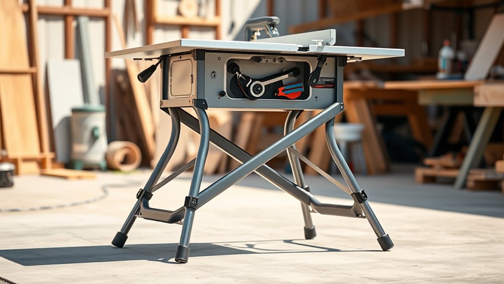 portable table saw stand