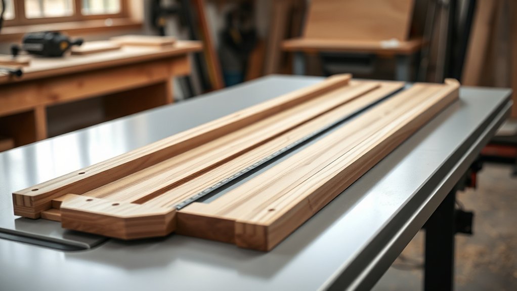 precision cutting table sleds