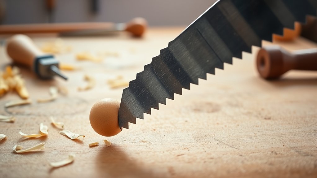 precision cutting with hacksaw