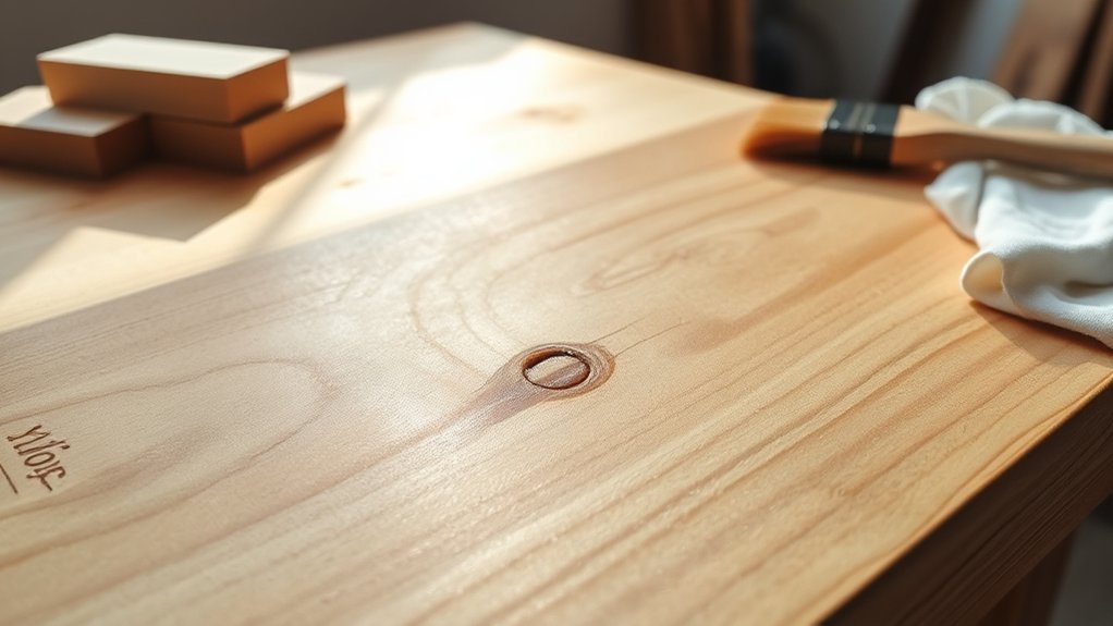 prep wood putty smoothly