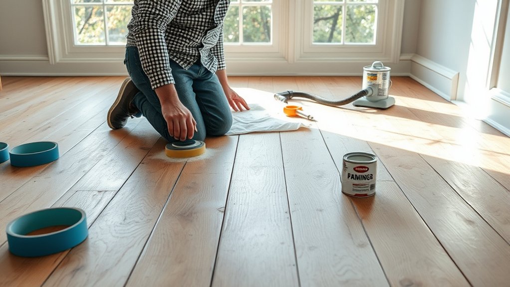 prepare wood floors properly