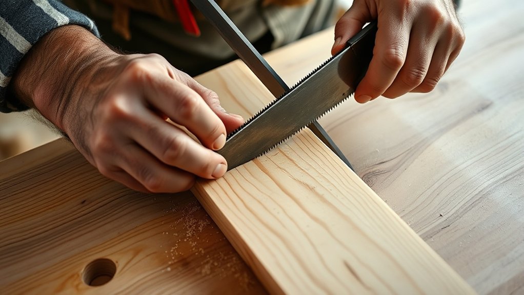 prepare wood for cutting