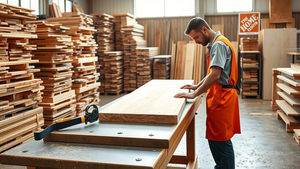 prepare wood for cutting