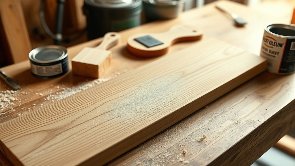 prepare wood for painting