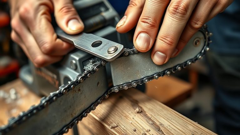 quick chainsaw chain sharpening
