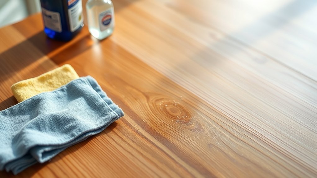 restore wood surface shine