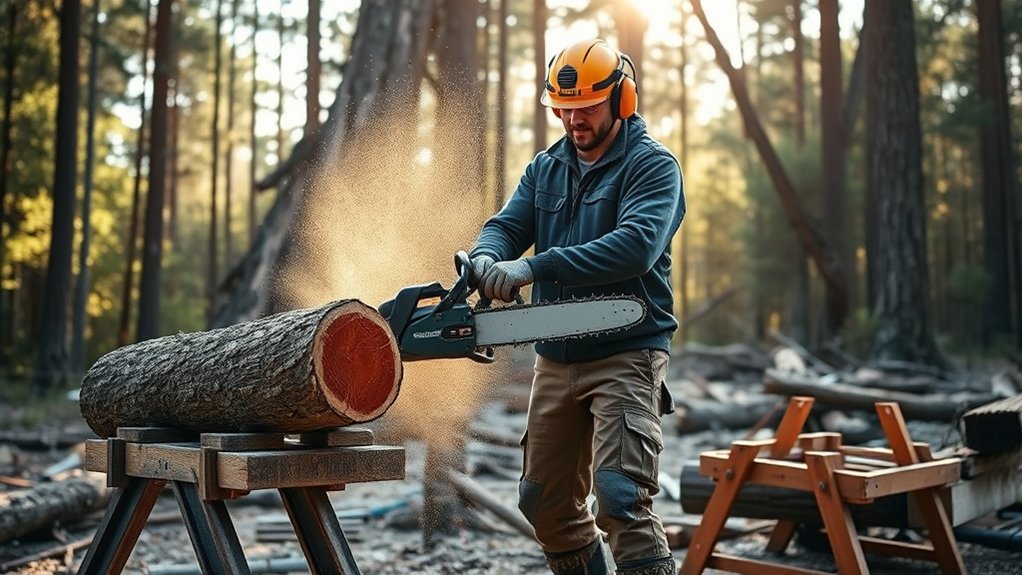 safe chainsaw handling techniques