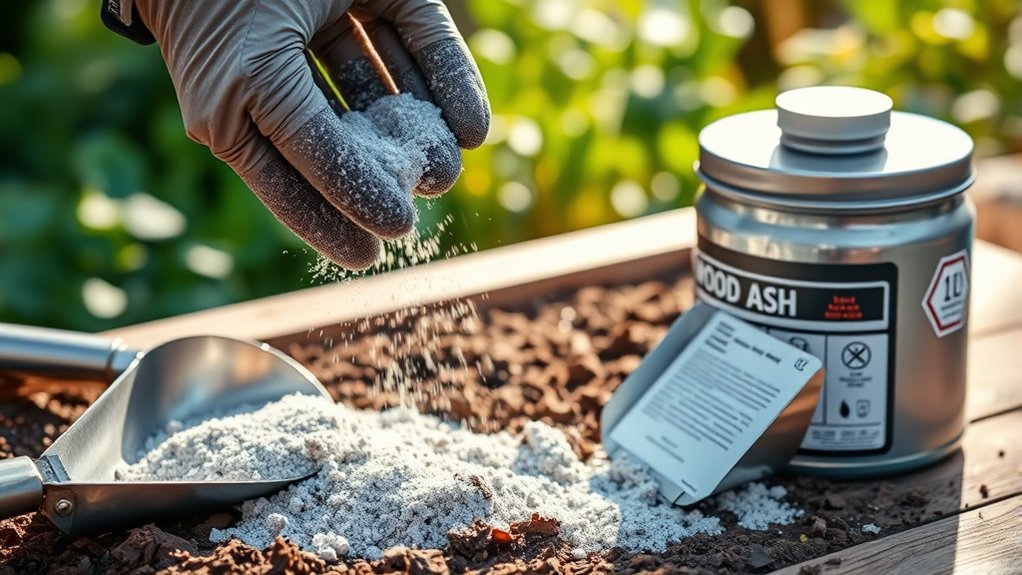 safe wood ash application
