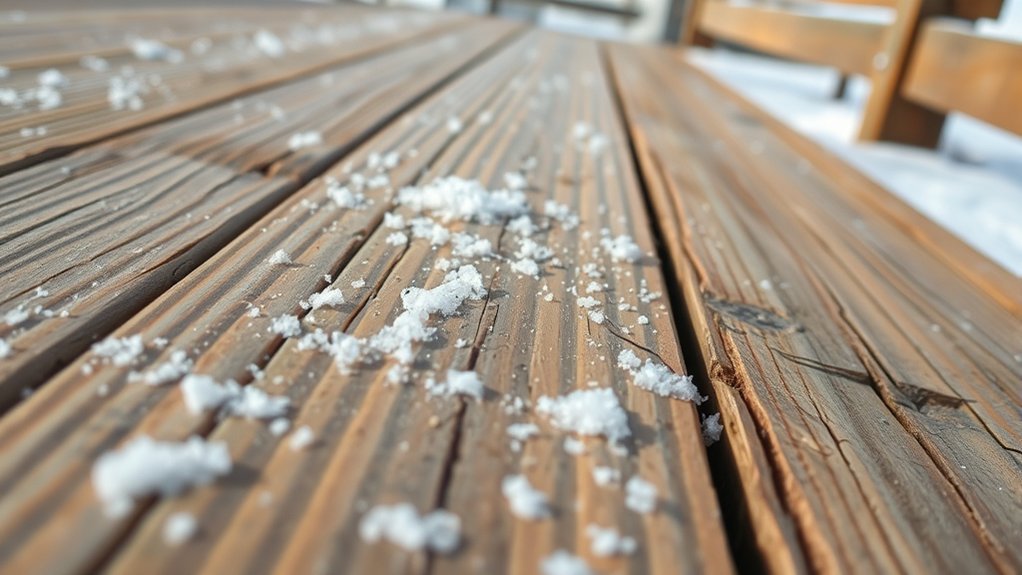 salt harms wooden decks