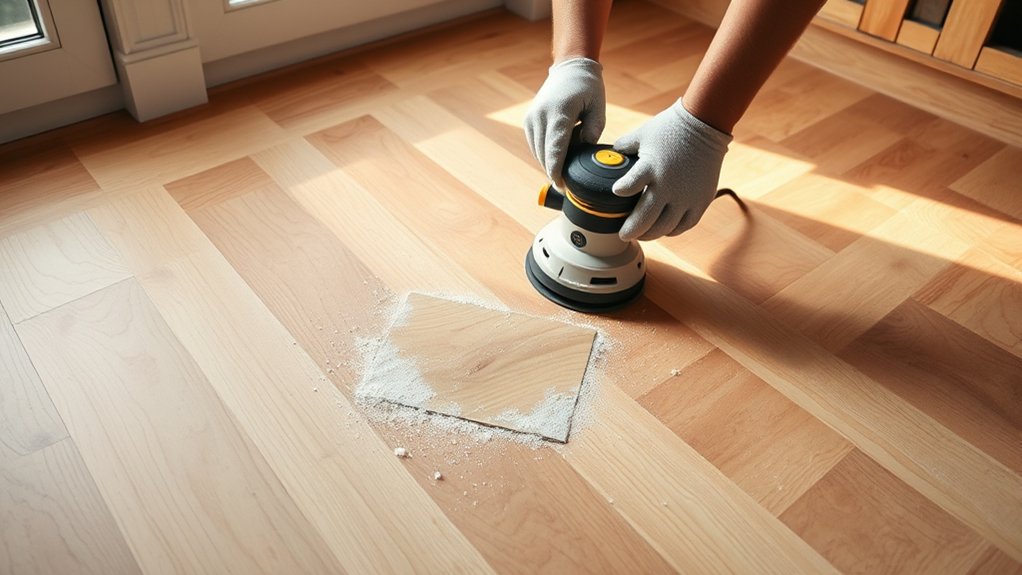 sanding engineered wood floors