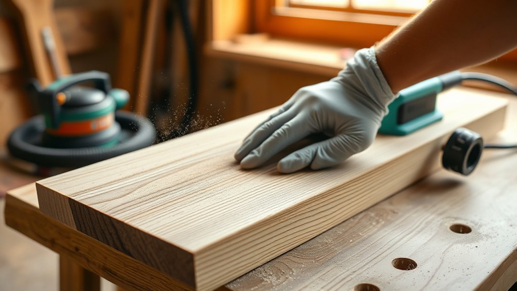 sanding engineered wood safely