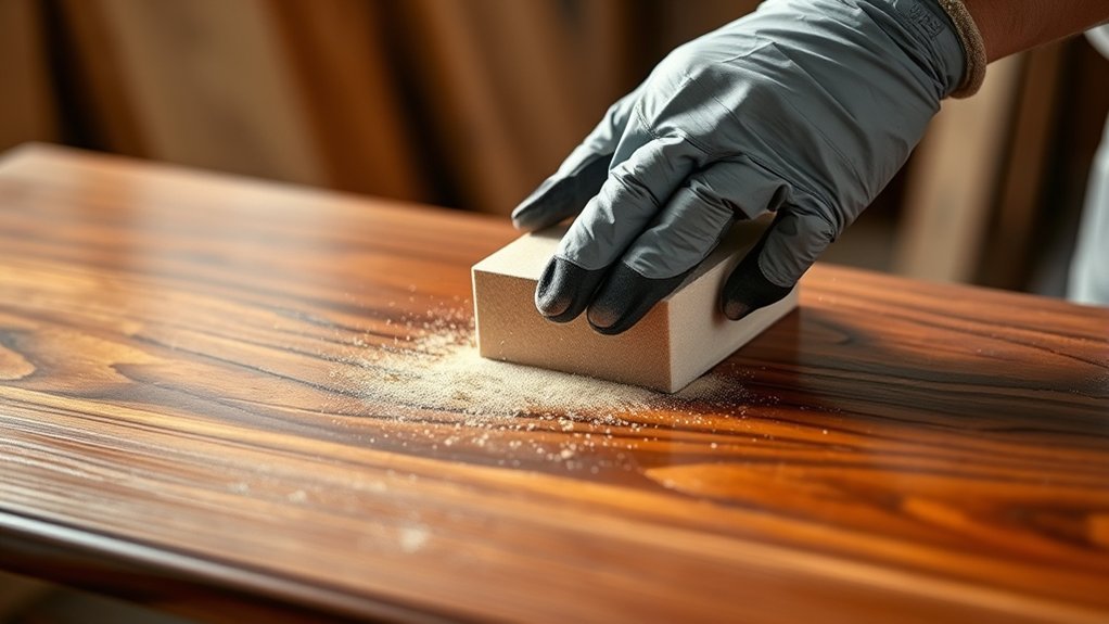 sanding stained wood guide