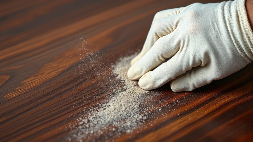 sanding stained wood surfaces