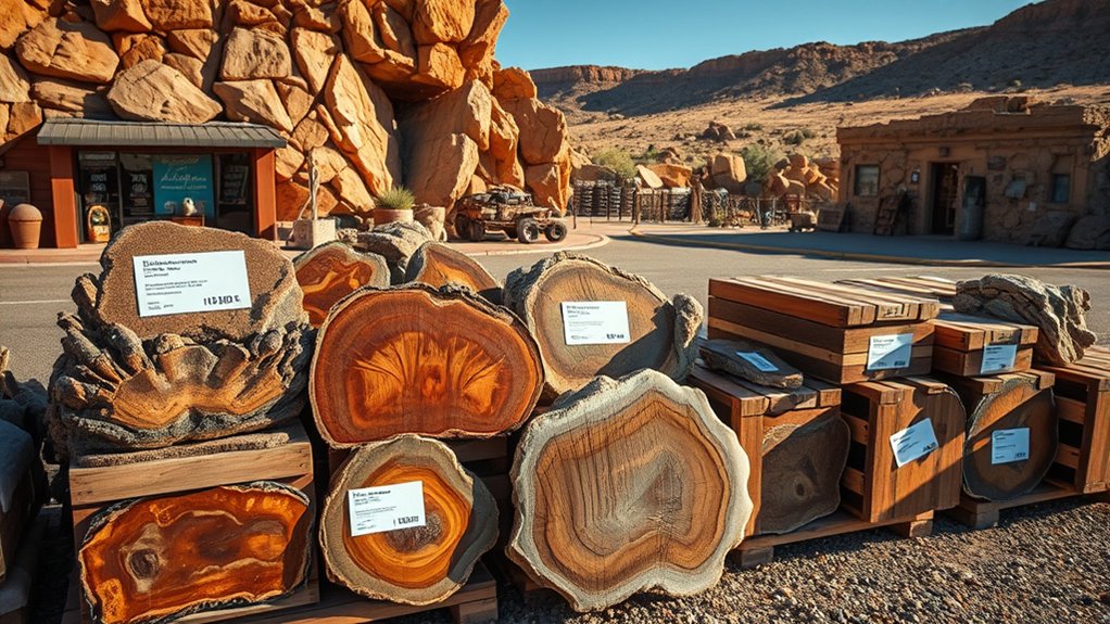 securely package petrified wood