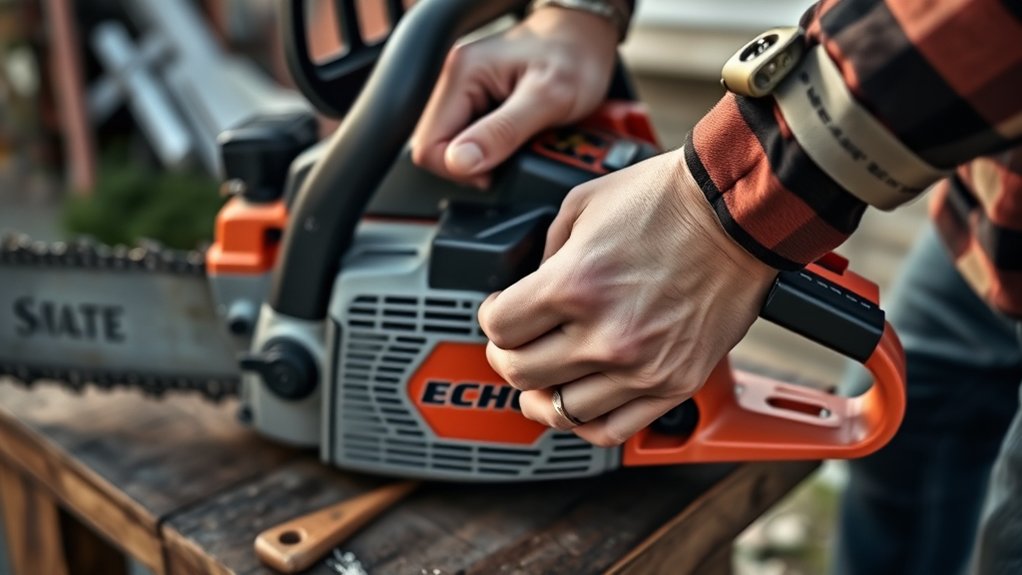 smoothly pull starter cord