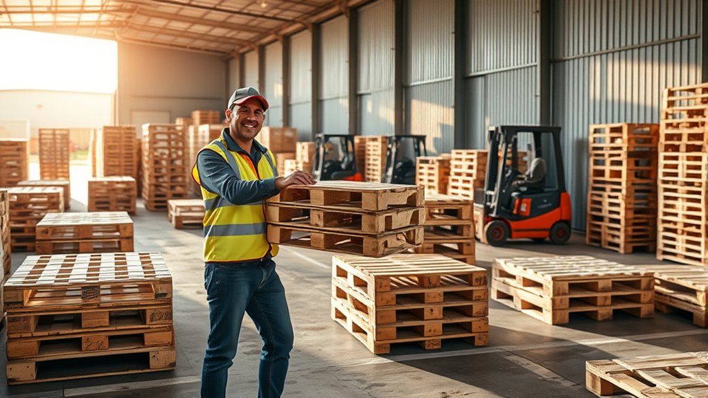 source pallets from businesses