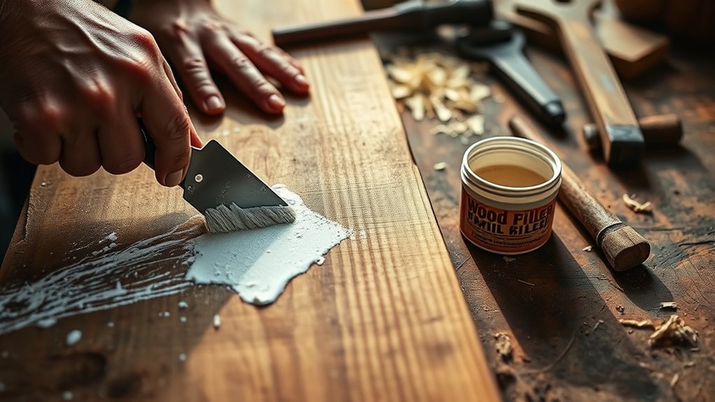 spackle versus wood filler