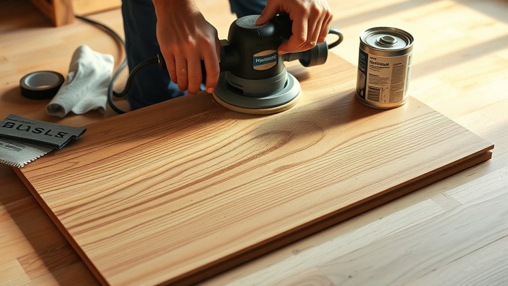 stain and finish engineered floors