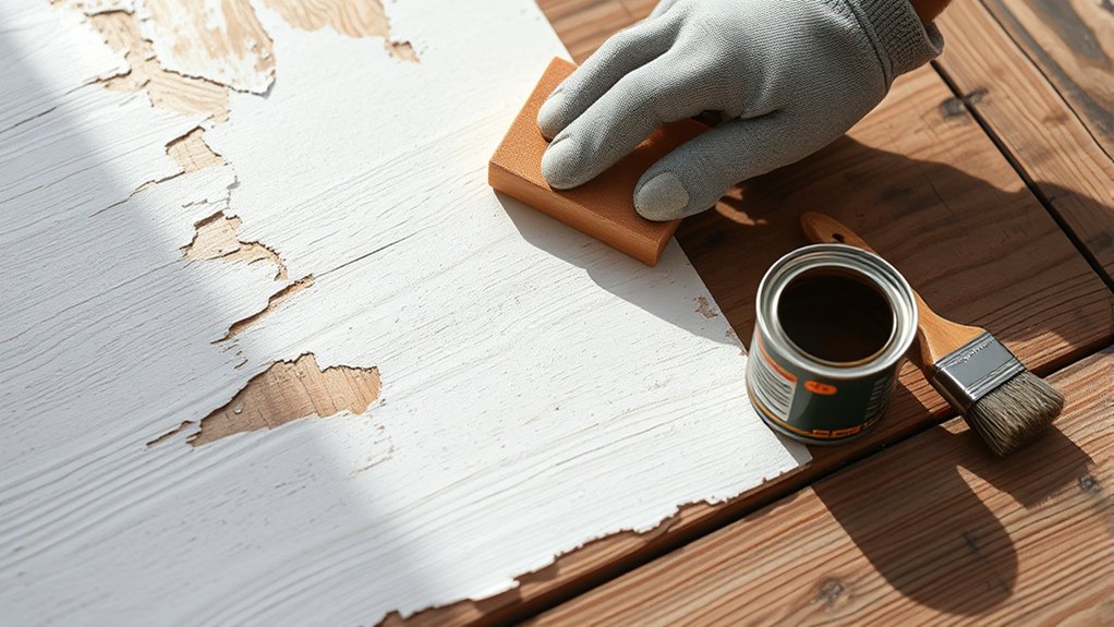 stain preparation for painted wood