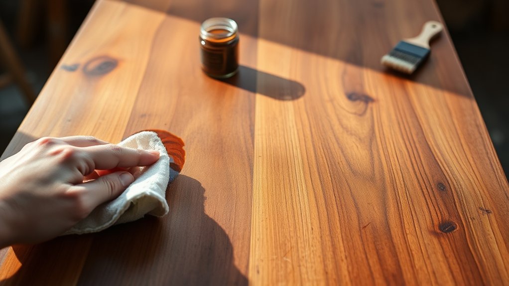 stain wood without sanding