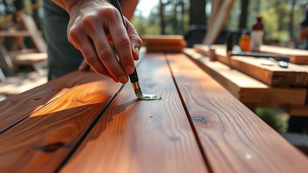 staining cedar wood effectively