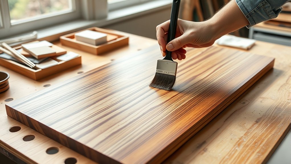 staining manufactured wood techniques
