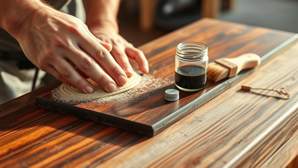 staining over stained wood