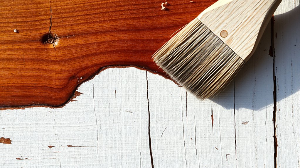 staining painted wood techniques