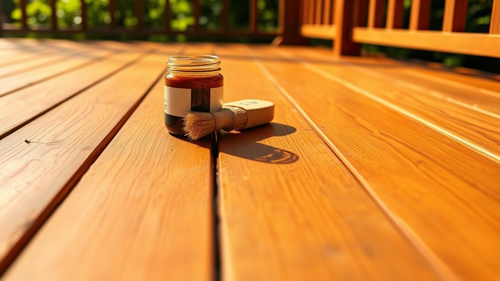 staining pressure treated wood