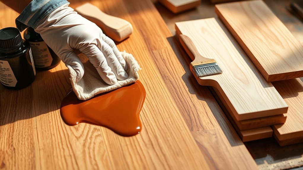 staining techniques for faux wood