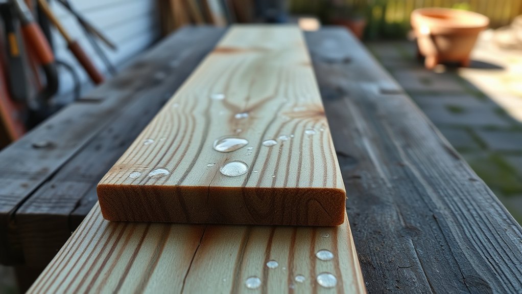 staining timeline for treated wood