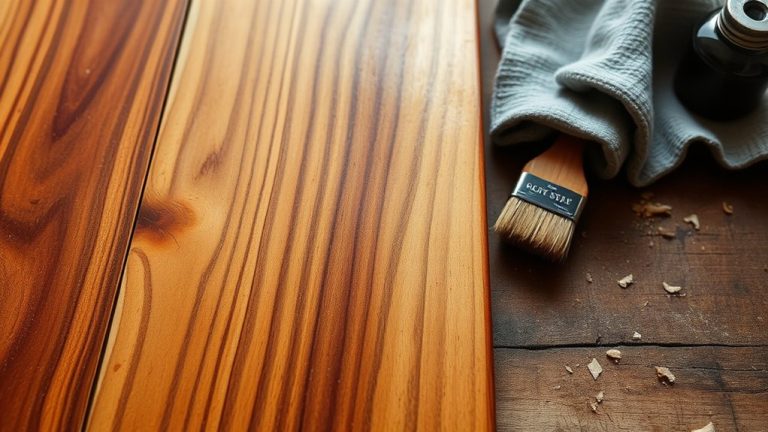 staining wood without sanding
