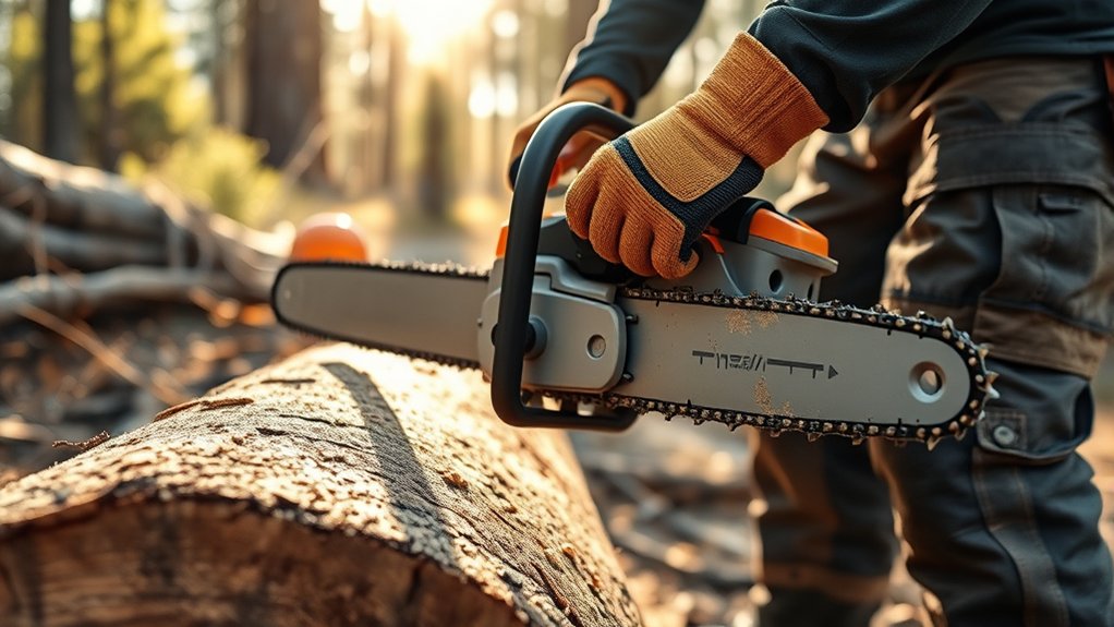 starting a chainsaw safely