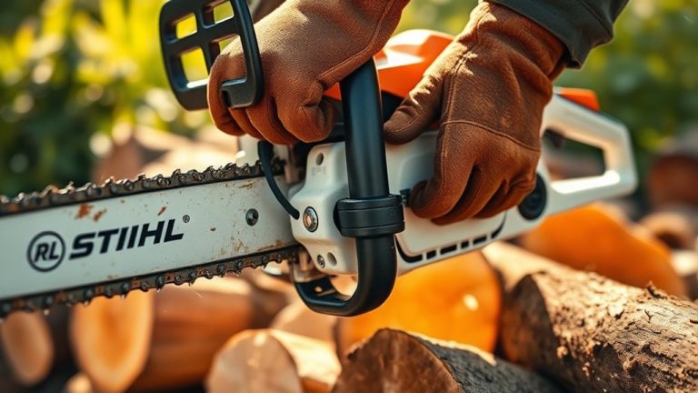 starting a stihl chainsaw