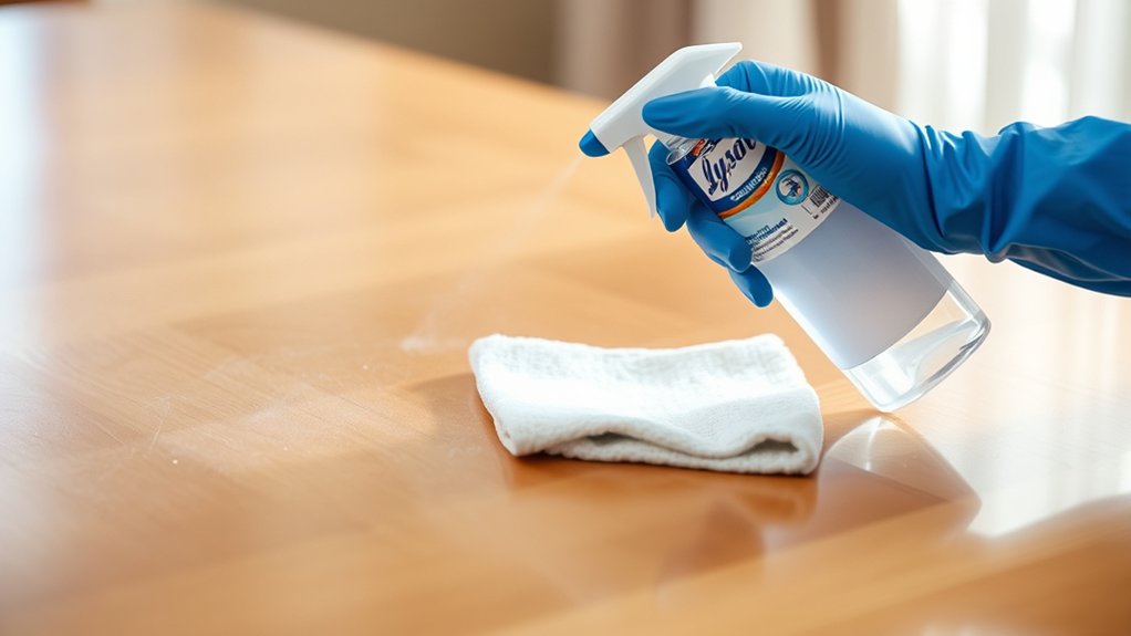 test before applying lysol