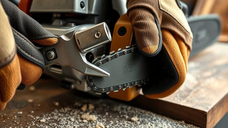 tighten chainsaw chain quickly