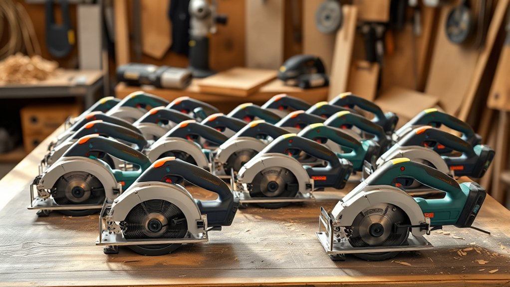 top battery circular saws
