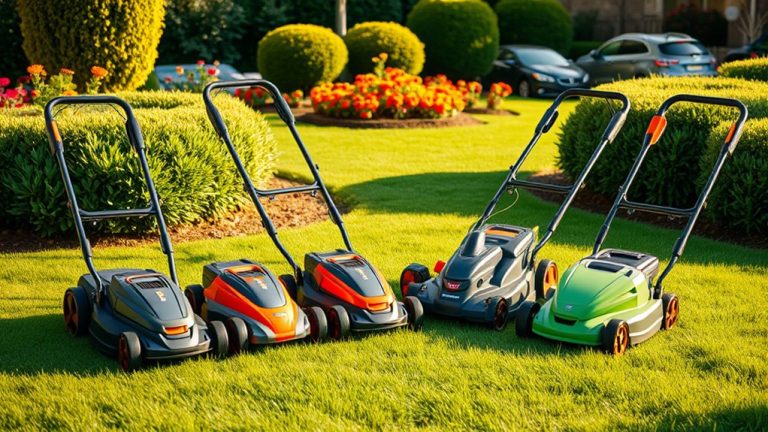 top battery lawn mowers