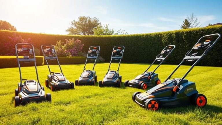 top battery lawn mowers