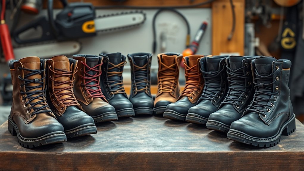 top chainsaw work boots