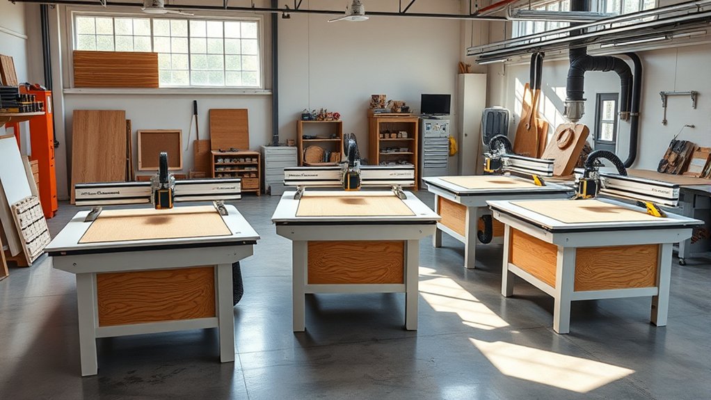 top cnc router vacuum tables