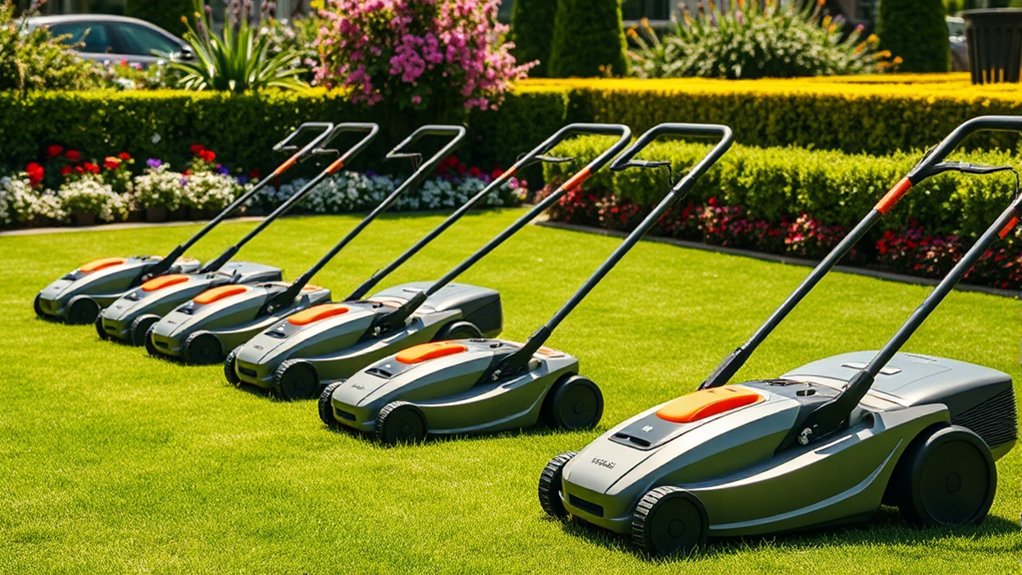 top electric lawn mowers